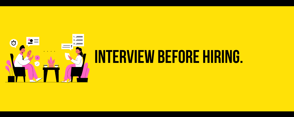 Interview before hiring