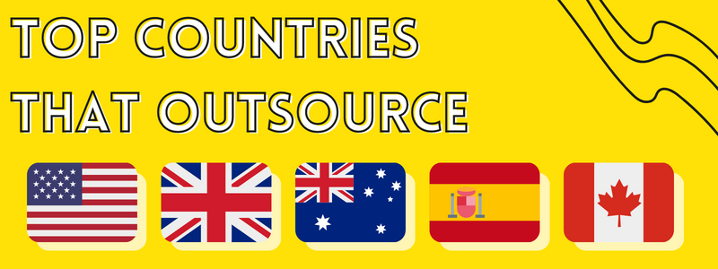 Top countries that outsource
