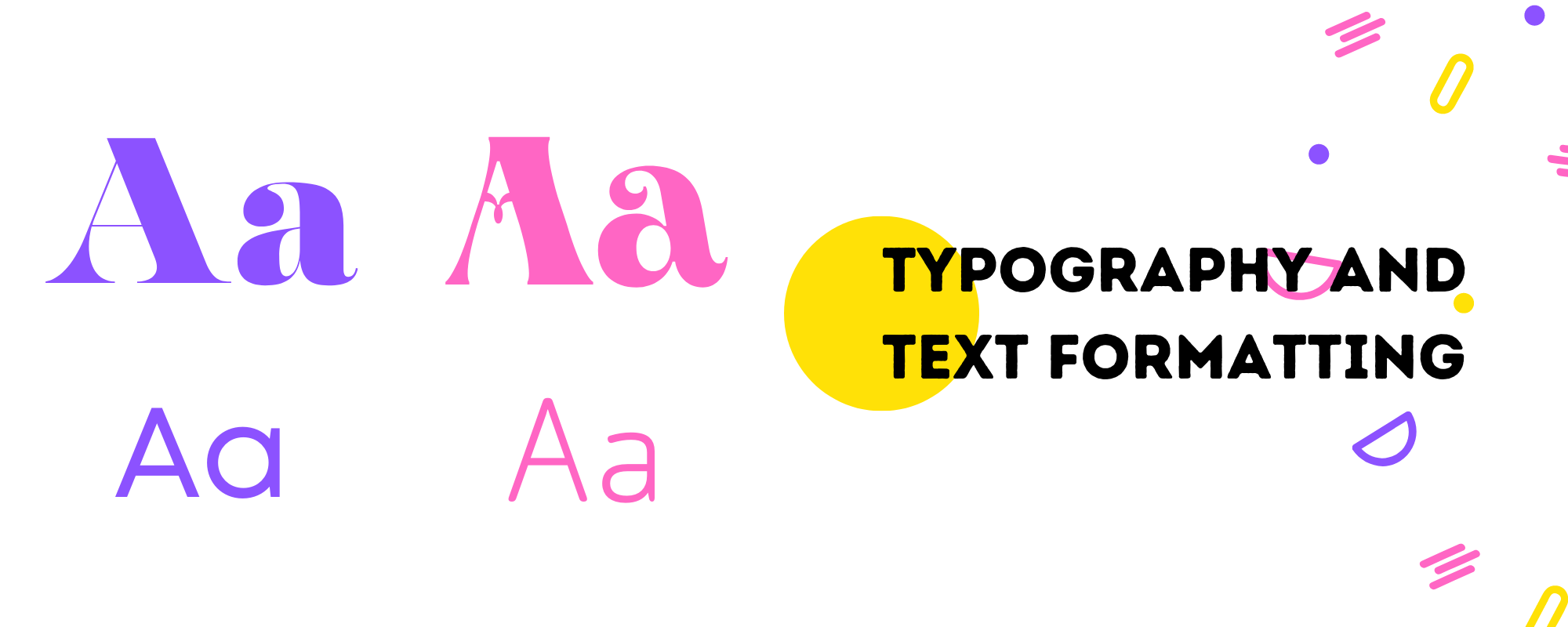 Font color and sizes